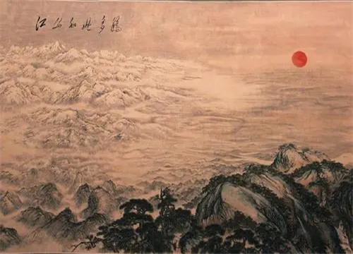 山水画!张大千和傅抱石山水画,大家认为张大千水平更高,二者有千里之遥