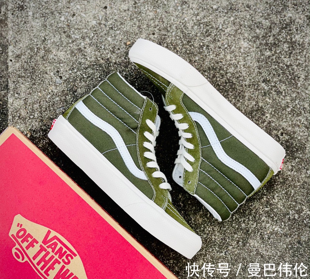 vault Vans SK8-Hi Vault OG 军绿高帮帆布鞋