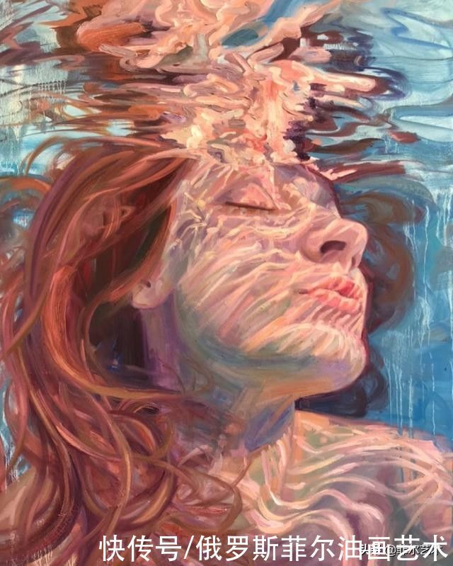 emrich|沉浸在海水里的女性,美到窒息的油画作品,是不是惊到你