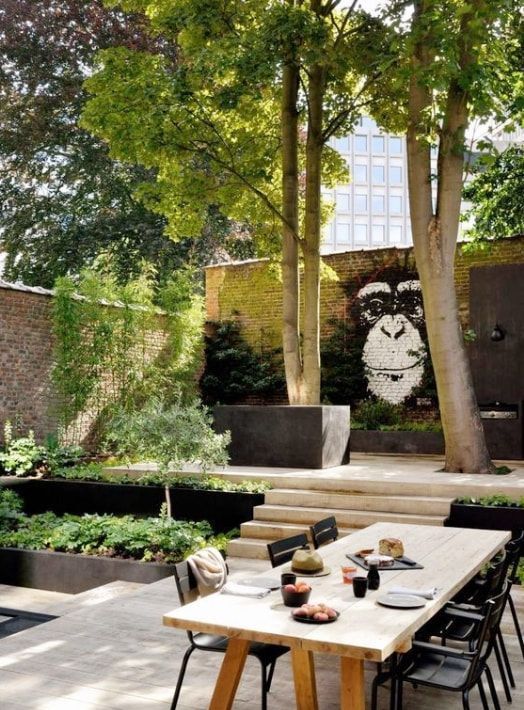 美观性|院子别再全整平层式,局部这样设计美观性十足,一个当两个用!