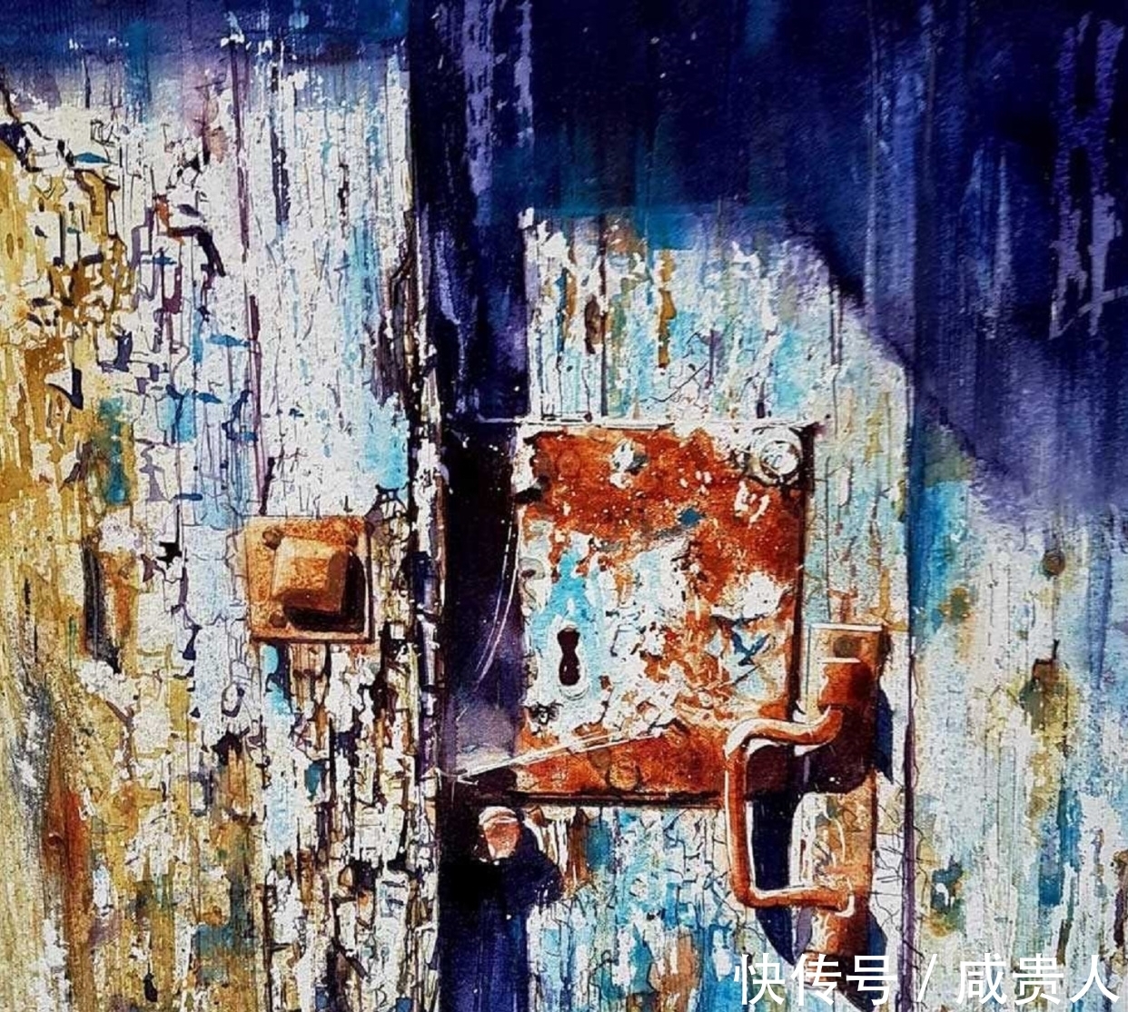 大卫·波克森@看着他的作品,内心会有一种莫名的震撼——水彩大师大卫·波克森