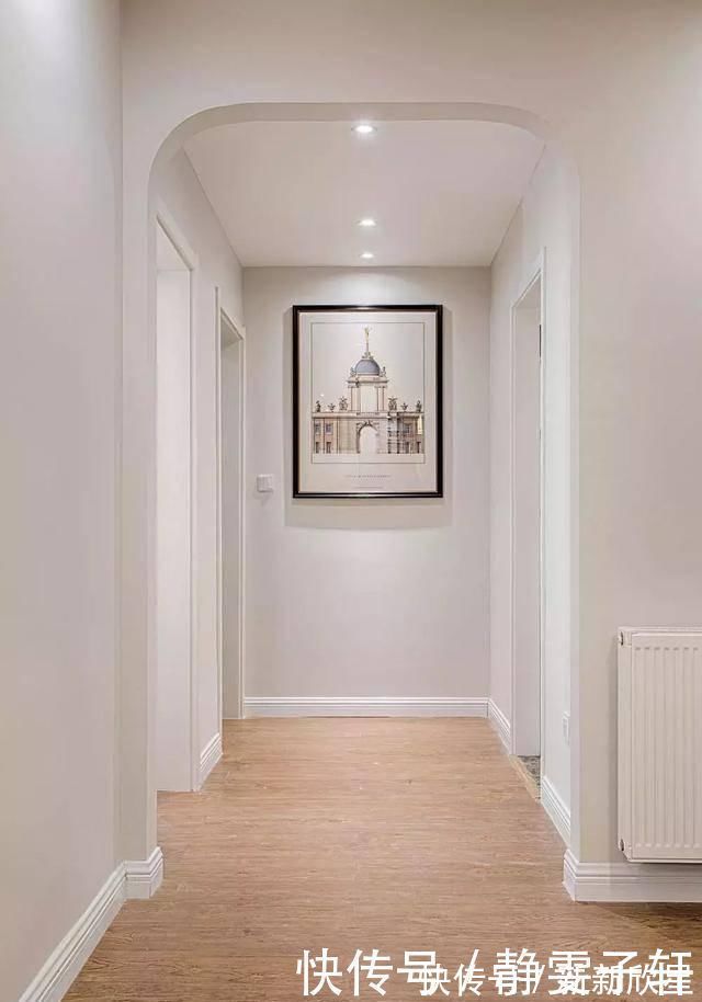 电视墙|小夫妻爆改130㎡婚房，头一次L型的大衣柜，真的很大气