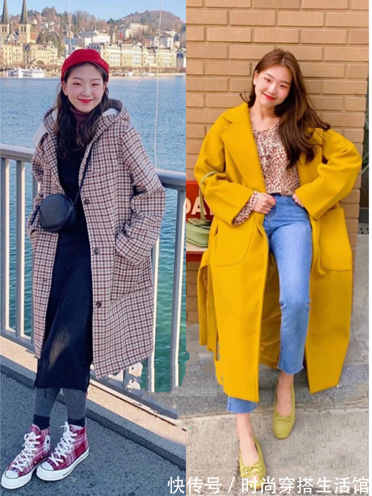 饱和度|被这个韩国小姐姐圈粉了,这样穿大衣时髦又好看,你买了吗?