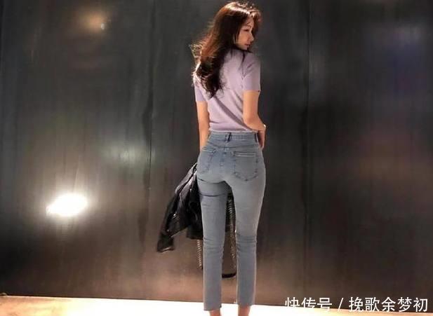 紧身牛仔裤 个性独特的牛仔裤美女,拥有迷人曲线,魅力十足!