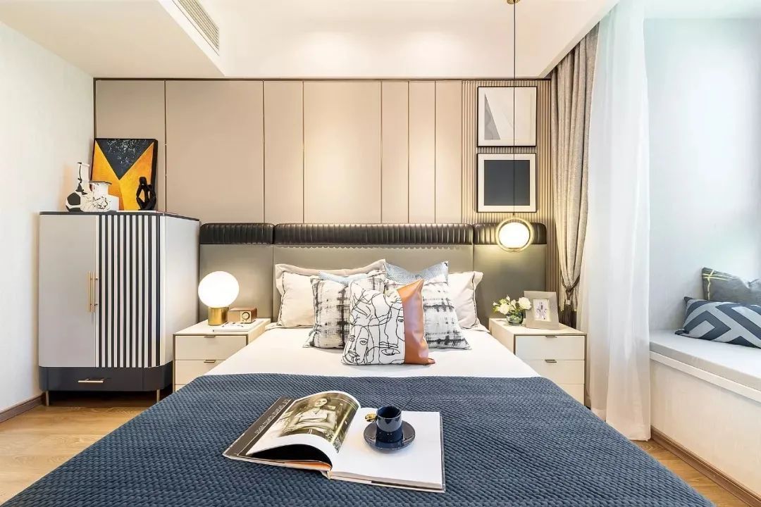 布置|125㎡现代轻奢,儿童房的背景墙,童趣梦幻好漂亮