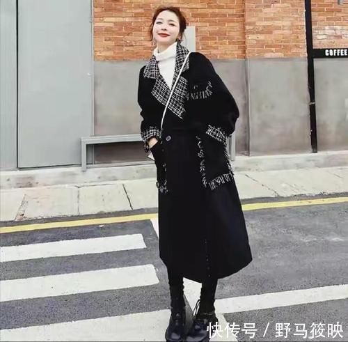高领 黑色大衣+5种颜色,这就叫高级的穿法,一学就会