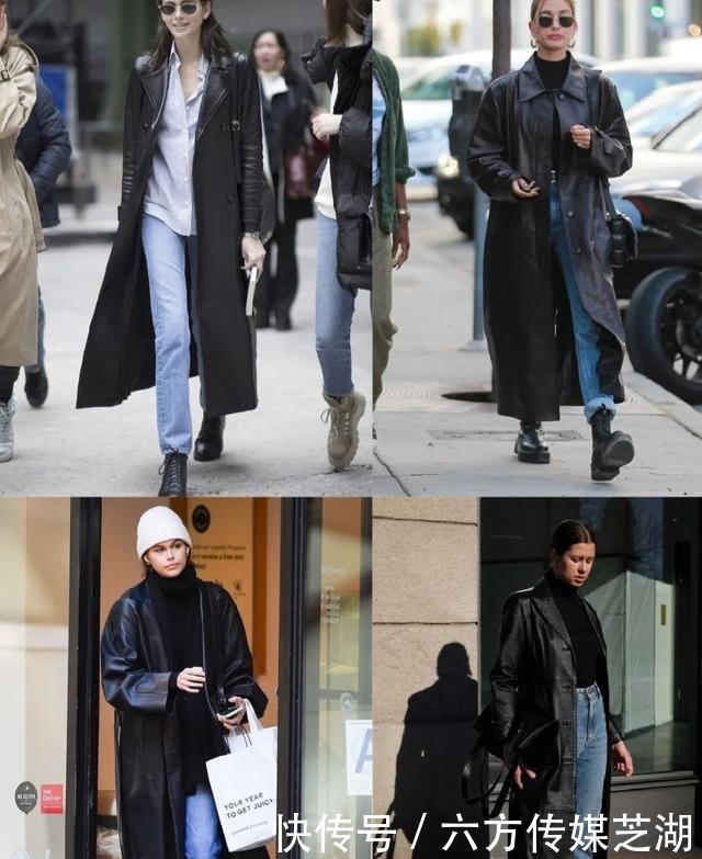 长款|冬季怎么打造强大气场?拥有一件长款皮衣就行了,难怪博主们都爱
