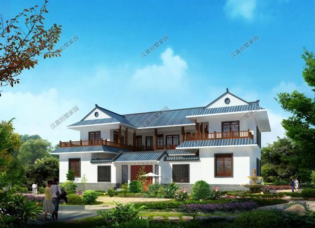对称式|对称式传统中式二层别墅,流传千年准没错,农村就应该建这种房子