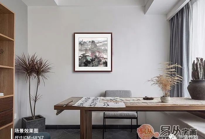 书房挂画:家居书房挂什么画好?国画山水画系列静雅悠然
