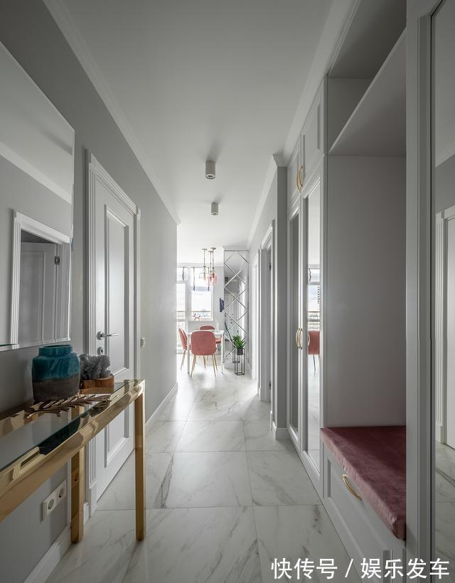 定制|我考虑清楚了，玄关柜靠墙定制L型，储物量大，功能一体化也不挤