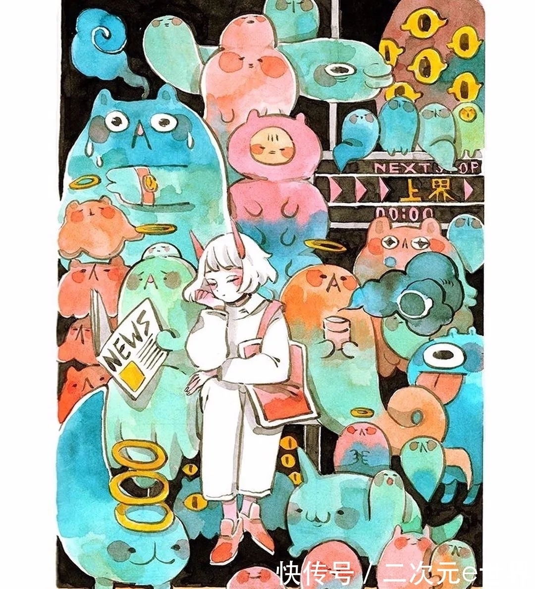 bitamin!每日插画 8年,从画渣到大神,不努力你永远不知道自己有多优秀