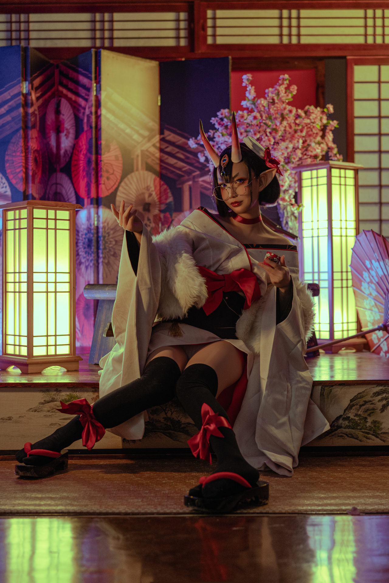 酒吞童子|Fgo酒吞童子，冬祭礼装cosplay