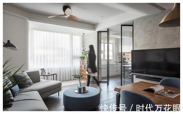 客厅|这是我见过最清爽的家,100㎡,自然宁静,让家回归本质!