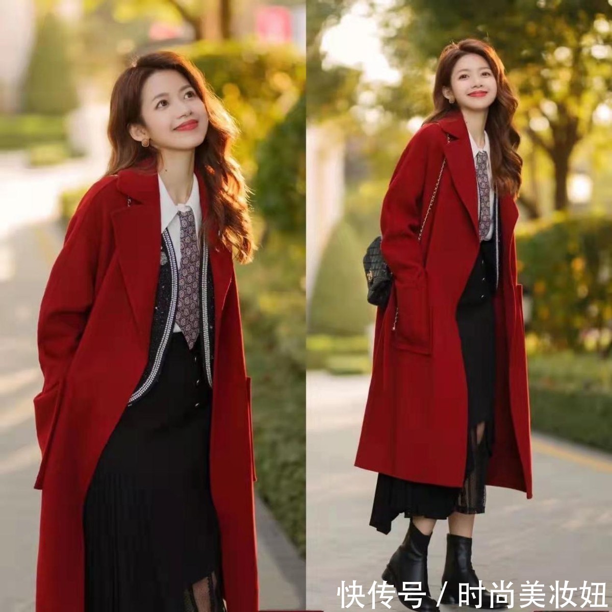 气质 红色才是属于新年的颜色啊!这2款外套帮你赢得体面,气质又高级