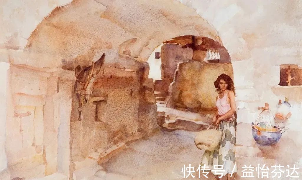 水彩!他是最会画人体画作的 世界顶尖级水彩大师