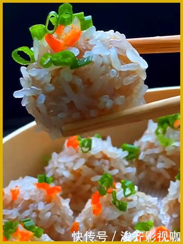 丸子|今天用猪肉糯米做水晶丸子,晶莹剔透好看又好吃,流口水啦
