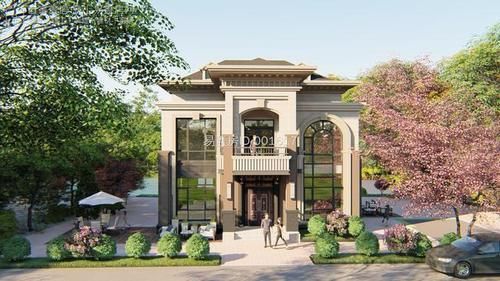 上下楼|11.6×10.7米带电梯农村二层别墅，这样的设计是不是有点奢侈？