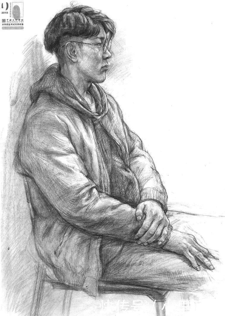 以横构图形|中国美院初试素描考什么?看了你就知道(附近年素描高分卷)