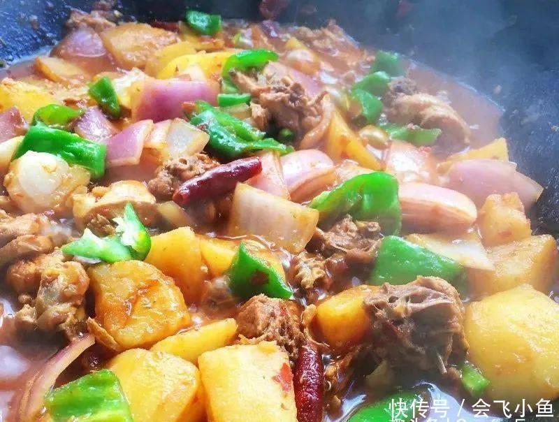 爽滑|家常版大盘鸡,爽滑麻辣香味醇厚,无敌下饭,好吃到汤汁都不剩