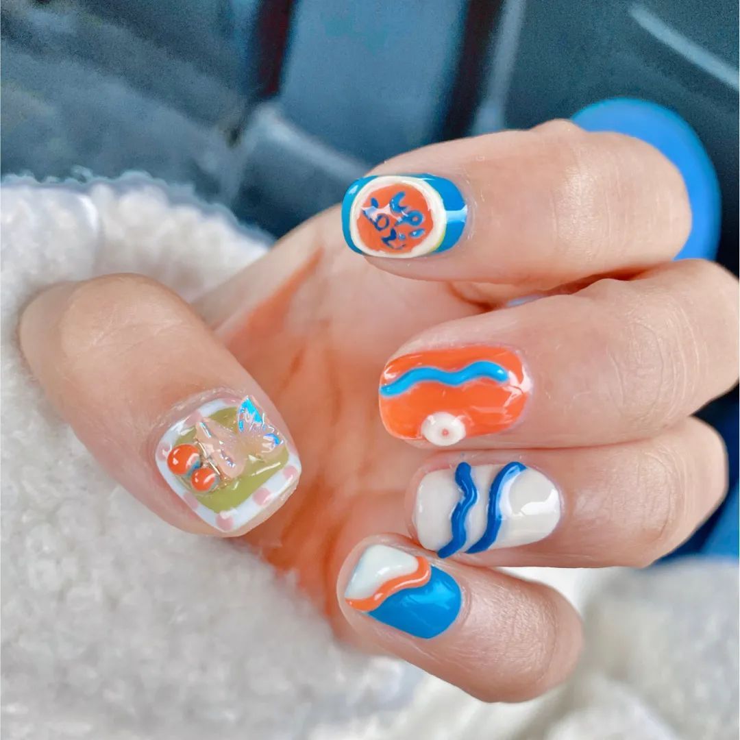 muun|100款Ins爆火的出游美甲,照着做刷爆朋友圈