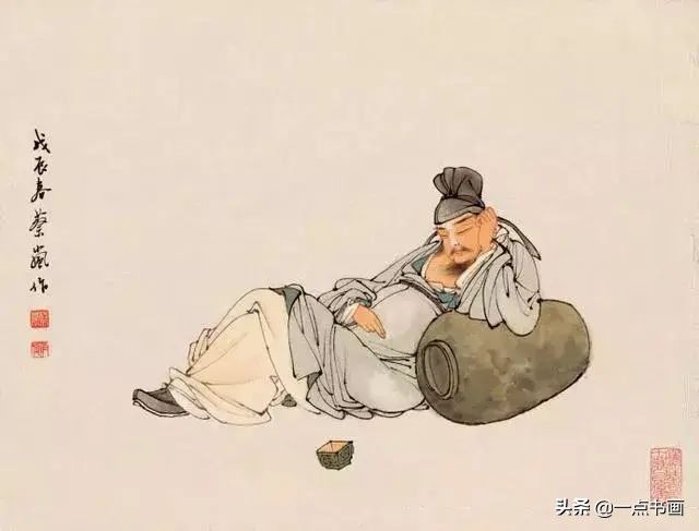 白描！他的白描被评为“当代第一”，画仕女独辟蹊径