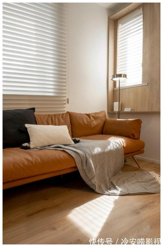 主卧|50㎡一字户型,逆袭两居室,独立厨房+办公区+浴缸全都有,真赞!