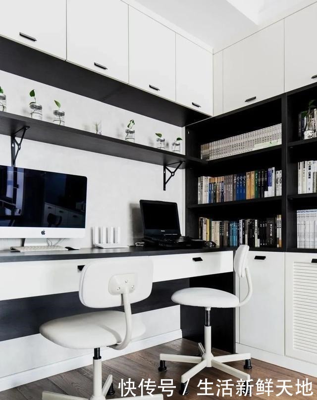 工作台|120㎡混搭风大两居,属于一家三口的自然安静森系小屋~!