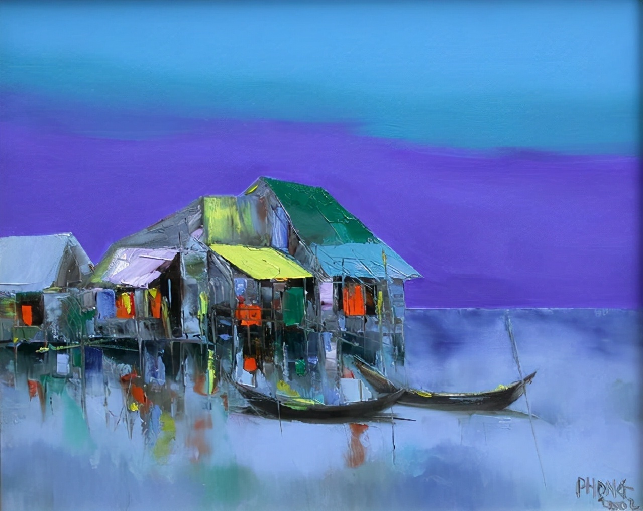 美术学院@越南画家Dao Hai Phong色彩艳丽的绘画作品