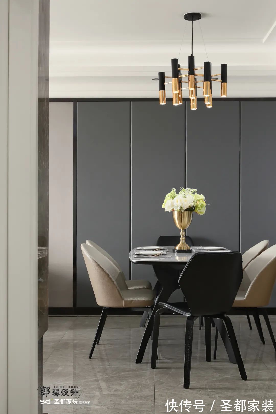 床头灯|三室两厅家装空间的极致利用，能塞下衣帽间，还可打卡小酒吧