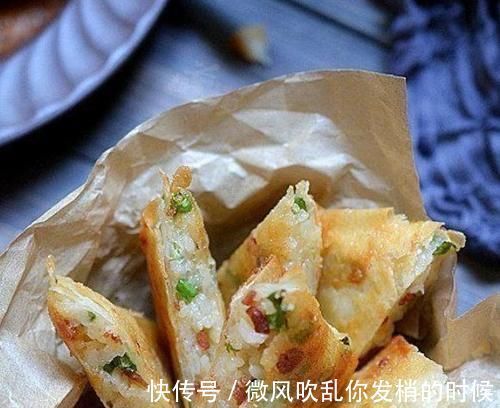 糯米馅|制作糯米网红豇豆饼，春卷加糯米馅，外表焦黄软糯又好吃