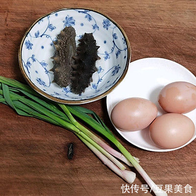 青蒜叶|小白也能做的快手菜——海参炒鸡蛋