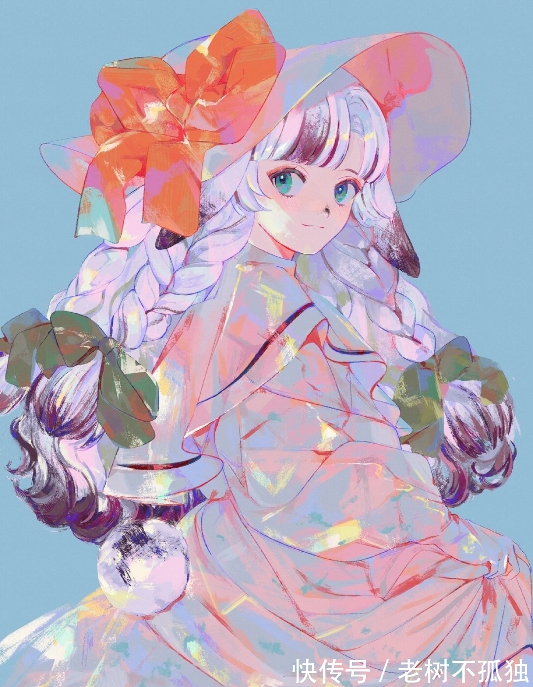 人物插画|唯美的萝莉人物角色手绘,线条随意却很轻快