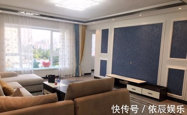 餐厅|130平新房装修花22万,客厅没阳台但超级漂亮,最满意一屋子窗帘