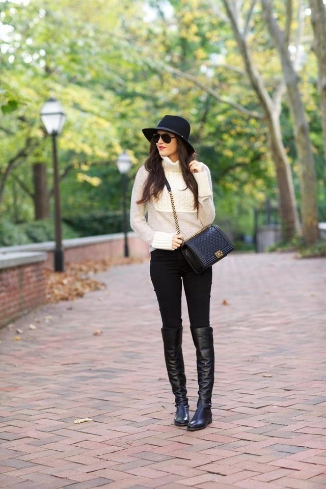 裤子|冬季显瘦有方法,“裤子藏到靴子”里更显瘦,时髦又好看