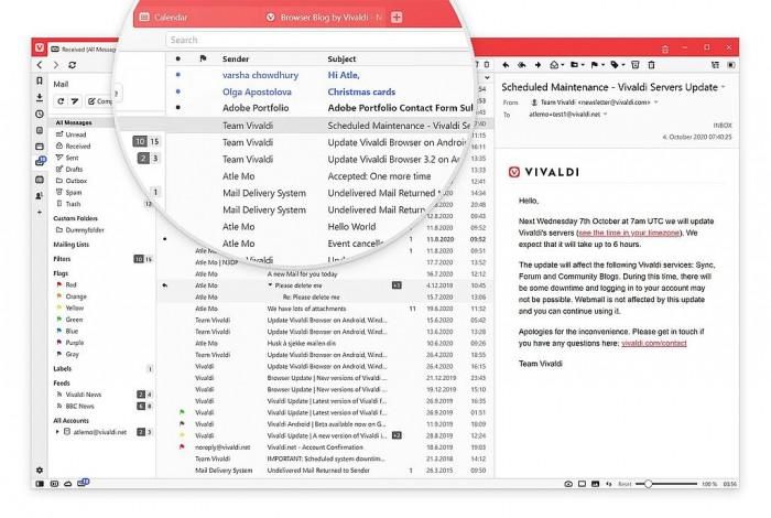 功能|Vivaldi浏览器重大更新：现整合Mail电子邮件处理功能