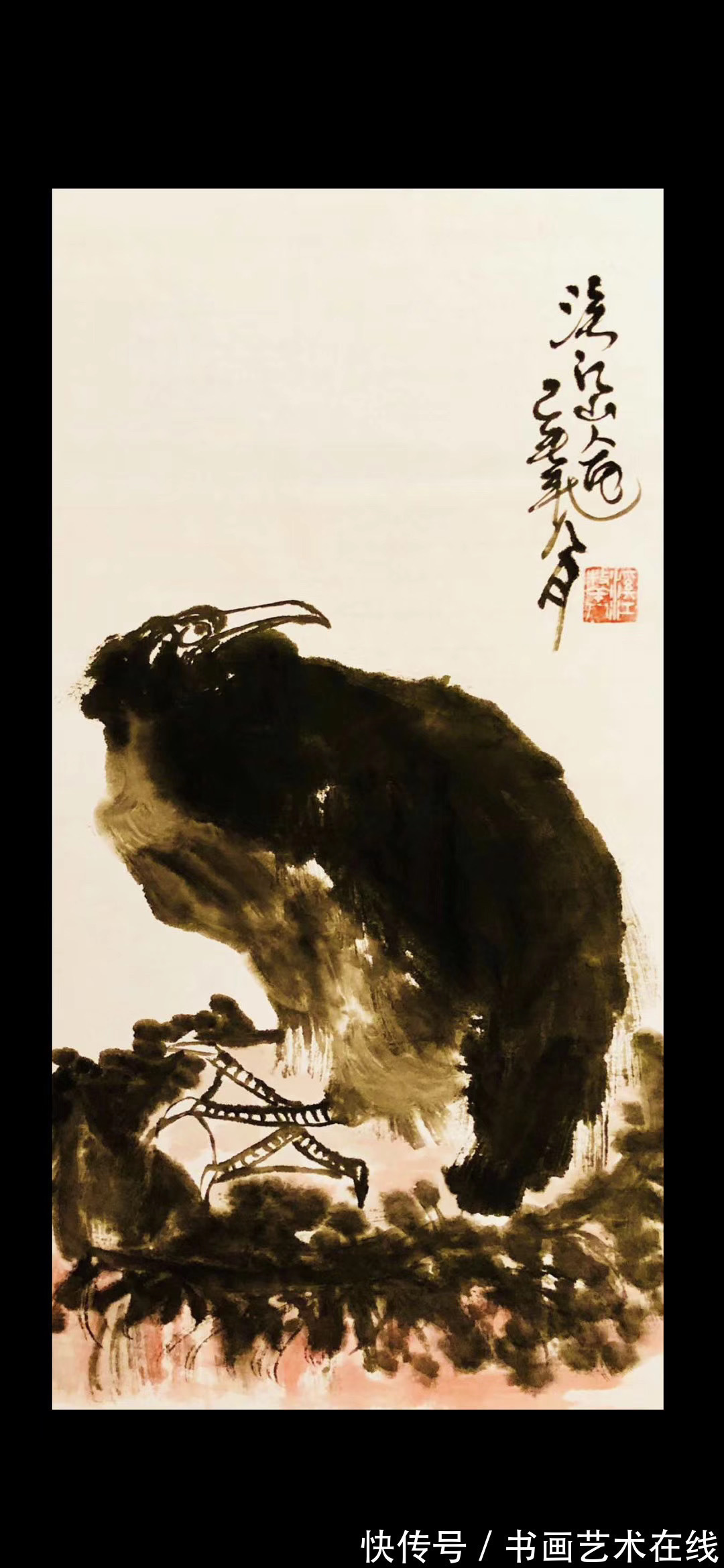 指墨画&艺高天下,独具风格——国画家、画鹰大家、指墨画艺术大师朱祖国