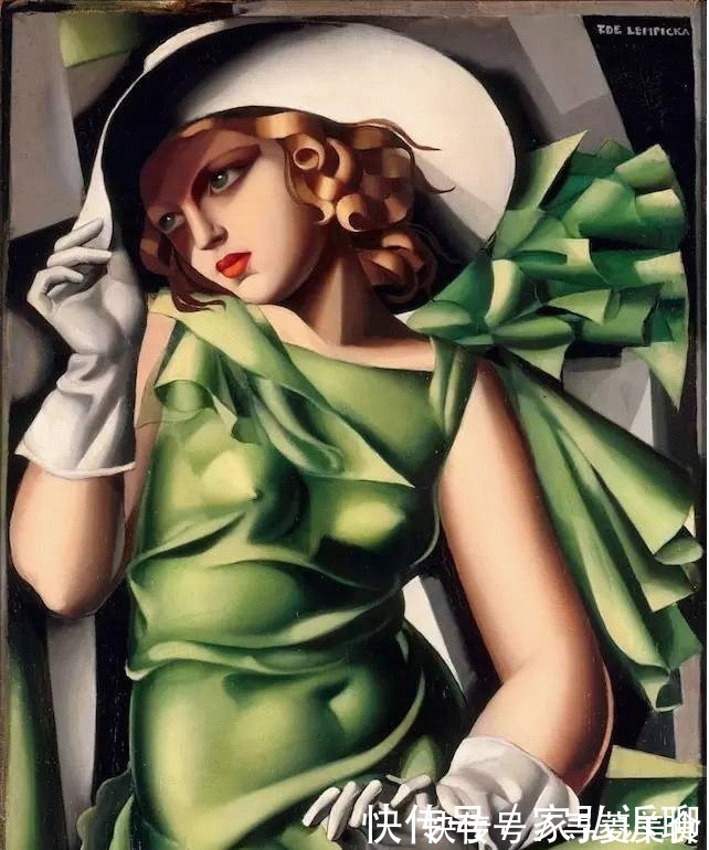 自画像|开绿色布加迪的自画像：奢华与美貌的极致，一生放荡不羁的女画家