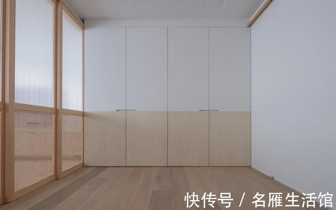 切割|82㎡都是智慧，拆除全屋隔墙，吊轨门切割空间，多出来5㎡储藏室