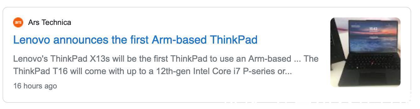 联想将在 MWC 2022 上推出首款基于 Arm 的 ThinkPad 产品线