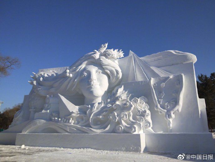  雪雕|雪博会建设正酣 百名雪雕师共同打造“童话雪世界”