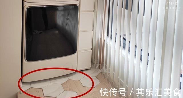 设计|同样是把阳台打通,他家设计巧妙,一头洗衣一头储物,中间砌地台