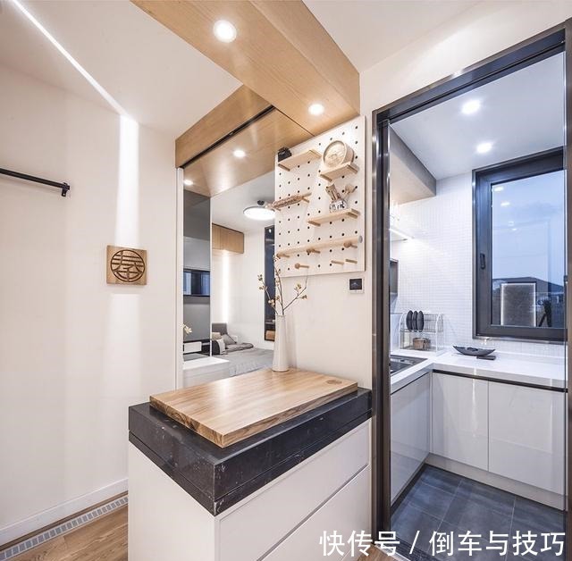 操作台|套内仅34㎡,空间利用到极致,蜗居变“豪宅”,一家五口很满意!