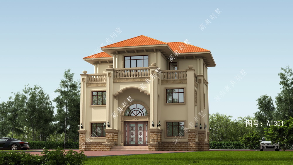 别墅|豪华欧式别墅,建给父母,肯定吸引全村人来观赏。