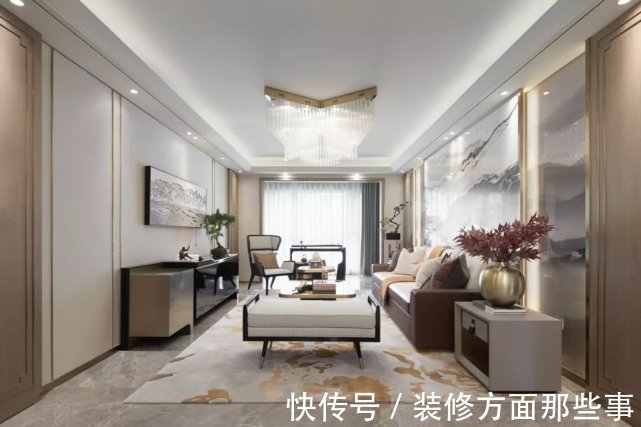 三居室|125平中式风三居室,背景墙描绘深邃又神秘的太空宇宙