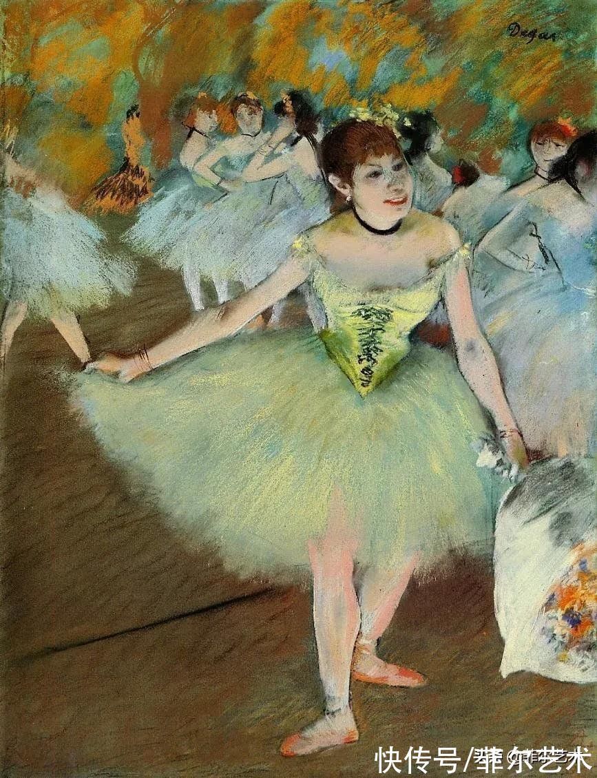 安格尔$法国艺术大师埃德加·德加舞女125幅油画作品,美翻了