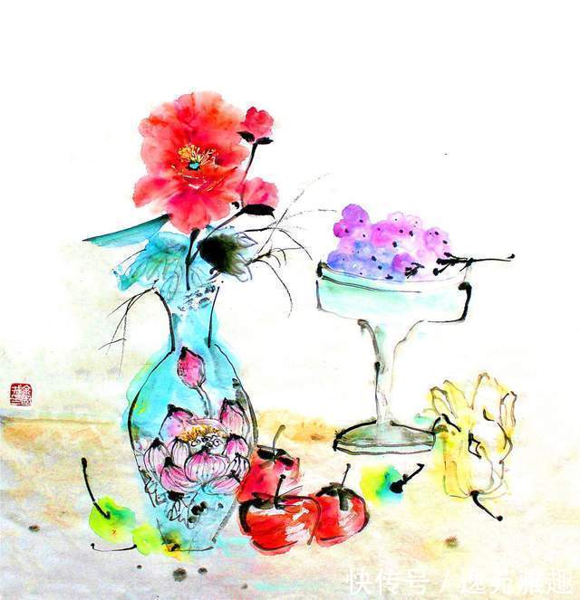 x90@「画作欣赏」岁华绘花又绘鸟,时光爱鸟更爱人,余国城画作欣赏