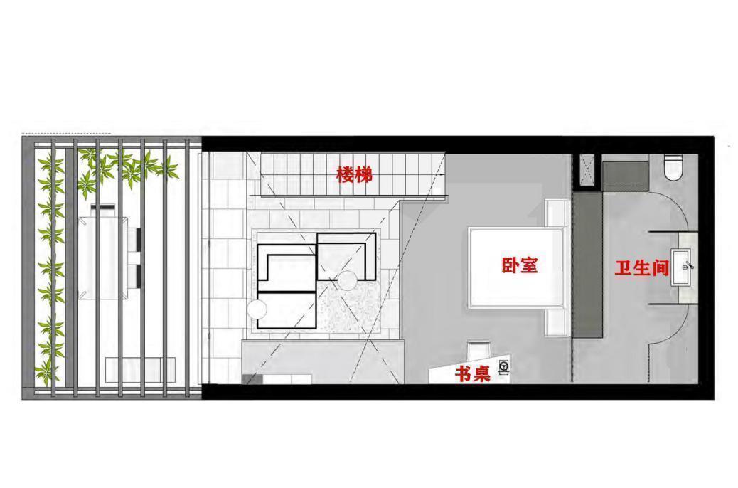 挑空|买顶楼层高5米，挑空客厅改做loft，真没有看出来只有30㎡