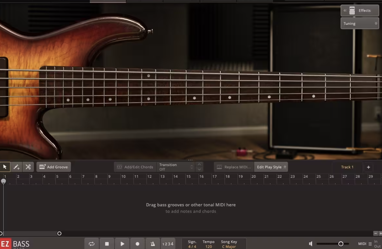Toontrack EZBass for Mac v1.1.8 +MIDI Packs 虚拟低音贝斯-下载否