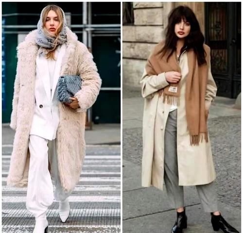  大衣|穿大衣时、如何才兼顾温度和时髦？配围巾，冬天的高级就靠它了