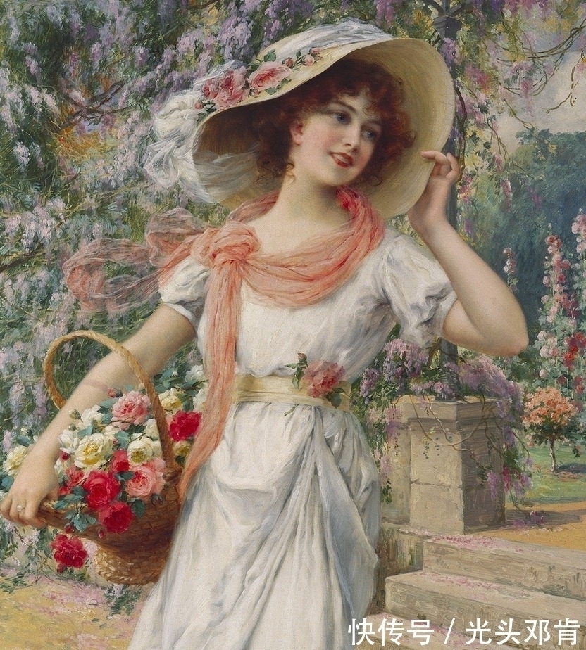 弗农&他最擅长画美女,埃米尔·弗农Emile Vernon油画美女作品鉴赏